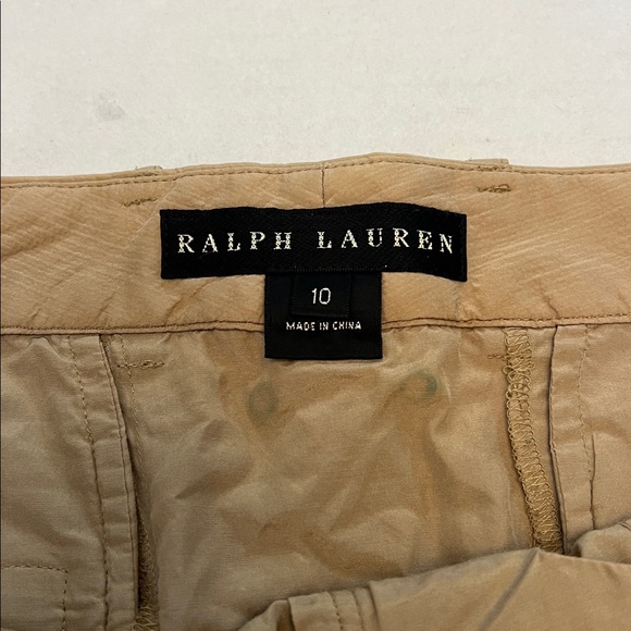RALPH LAUREN CARGO UTILITY PARACHUTE CARGO PANTS WOMENS SILK BLEND SIZE 10 - Picture 7 of 16